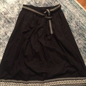 J.Crew Full Midi Embroidered Skirt